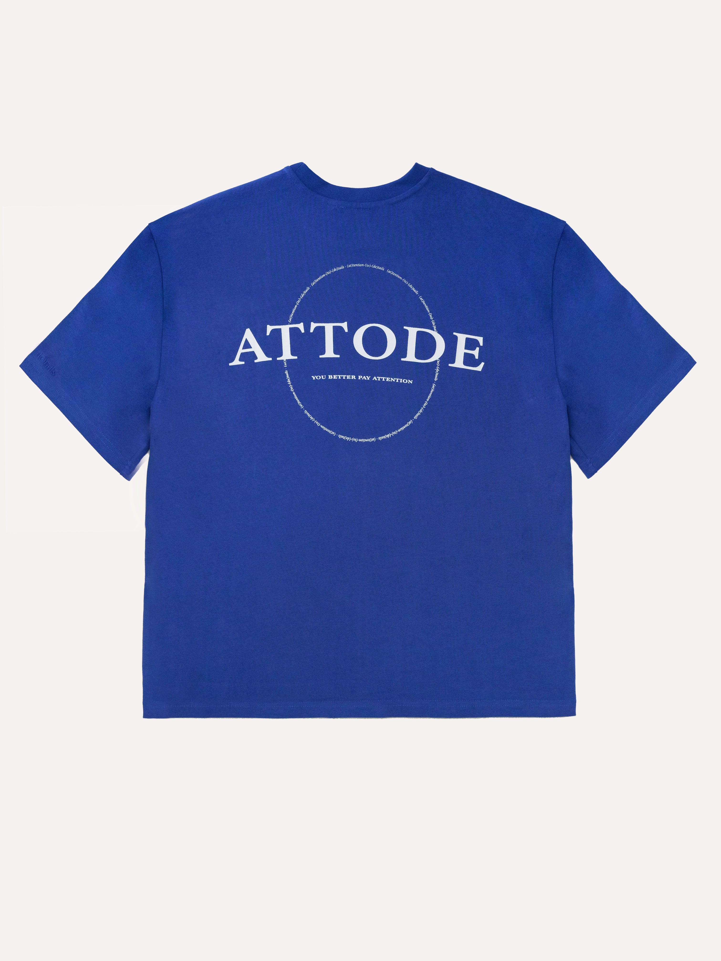 BOXY SIGNATURE T - SHIRT BLUE - ATTODE