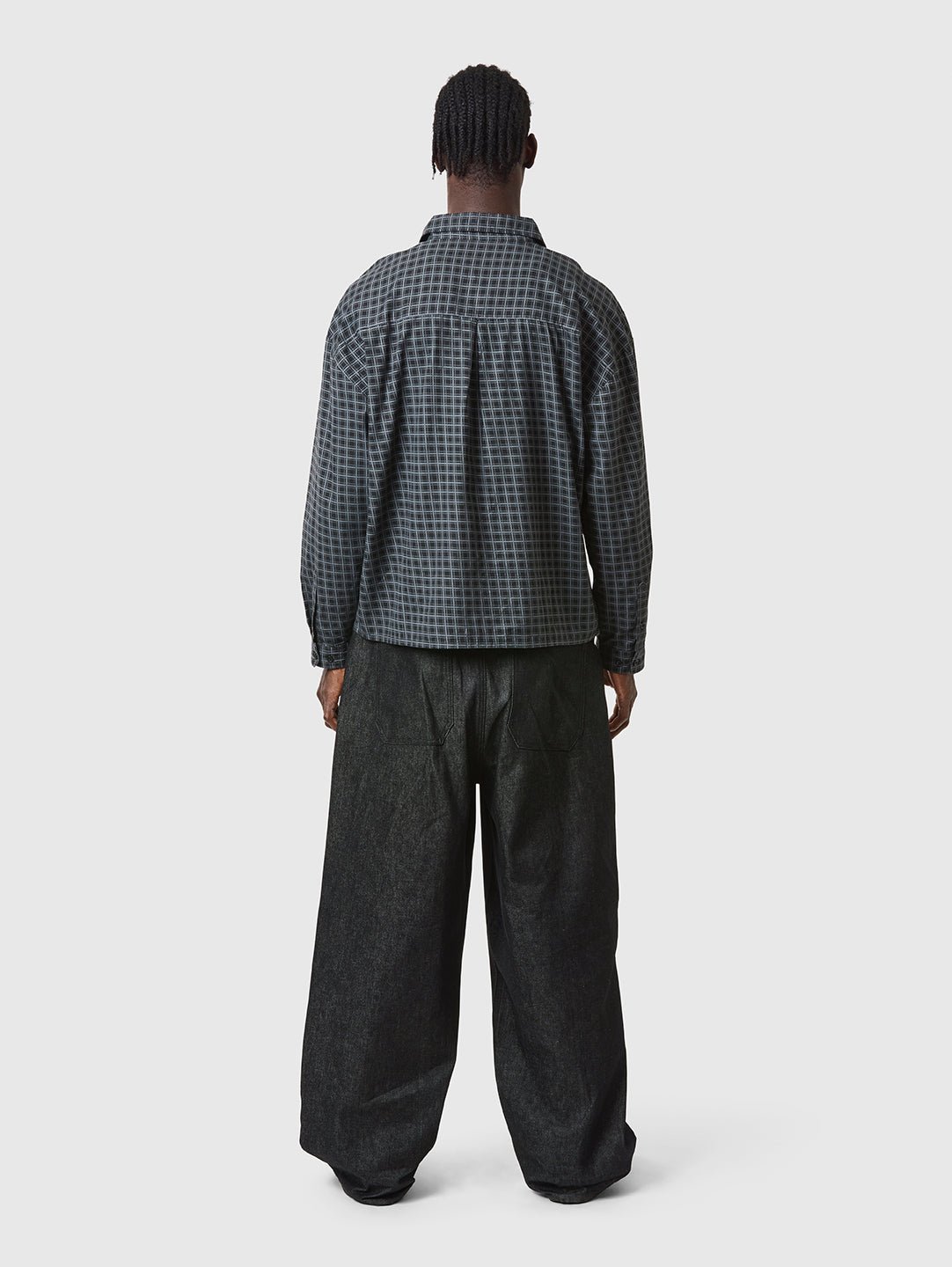 Checkered LS Shirt Black/Grey - ATTODE