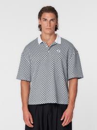 Checkered Polo Black/White