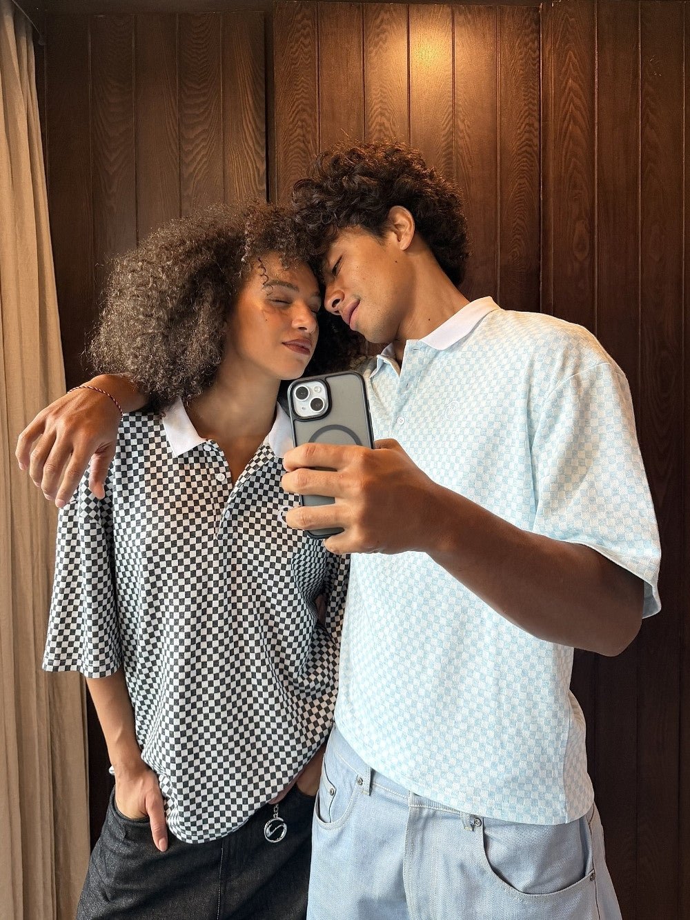 Checkered Polo Black/White - ATTODE