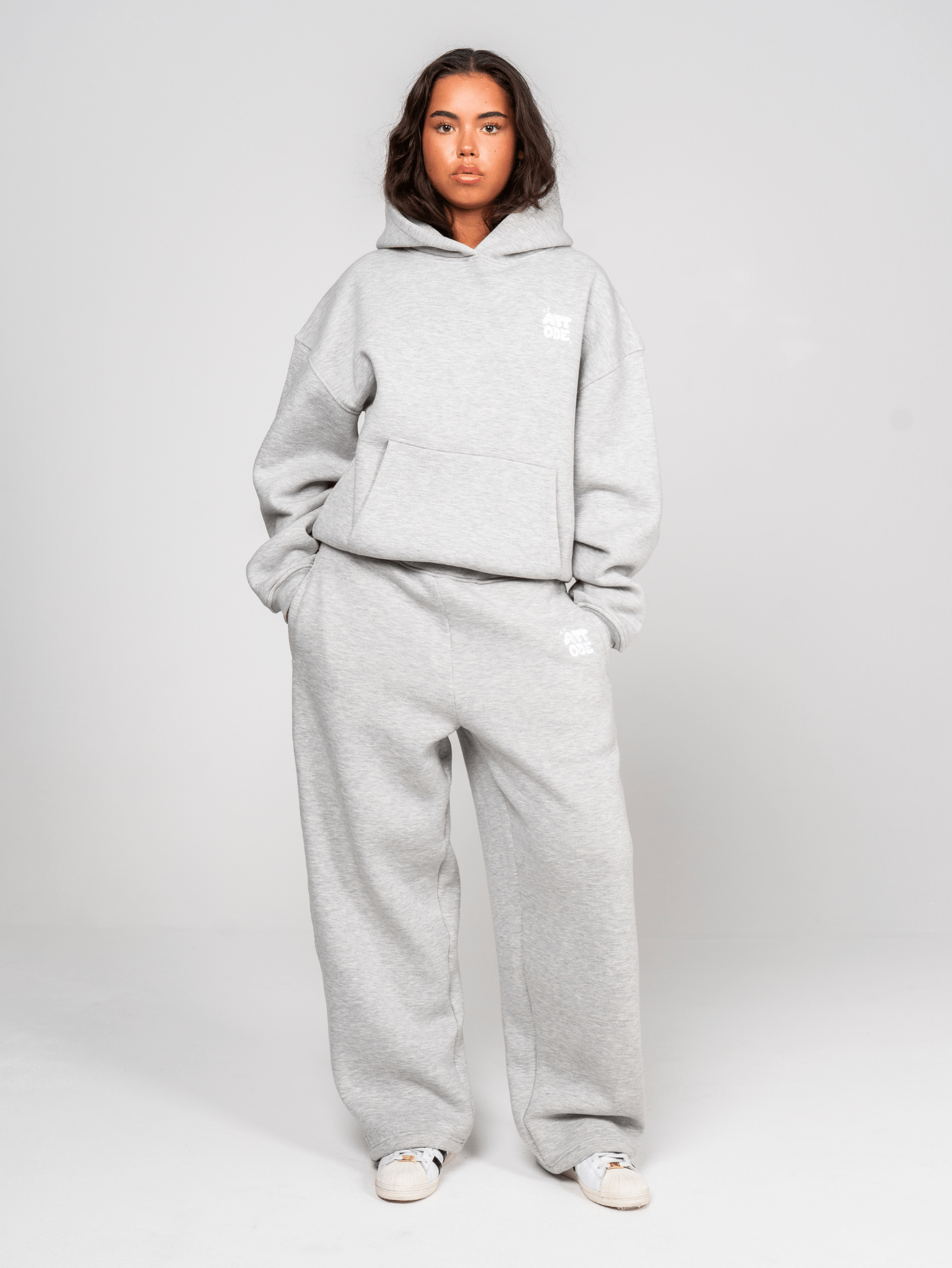 Fluff Hoodie Grey Marl - ATTODE