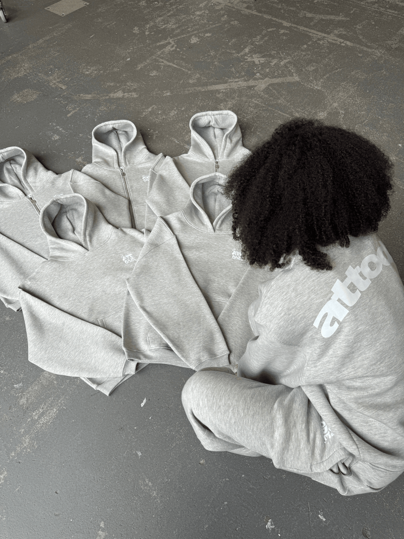 Fluff Hoodie Grey Marl - ATTODE