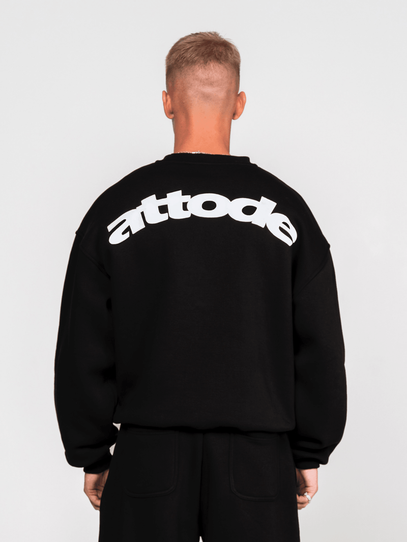 Fluff Sweatshirt Black - ATTODE