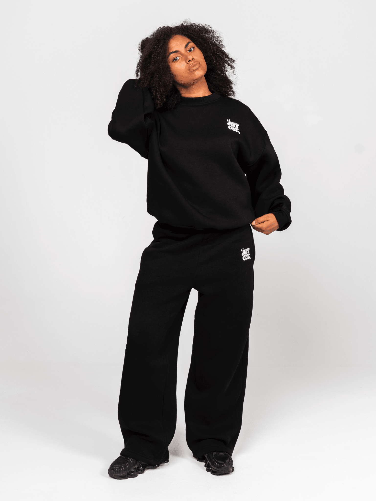 Fluff Sweatshirt Black - ATTODE