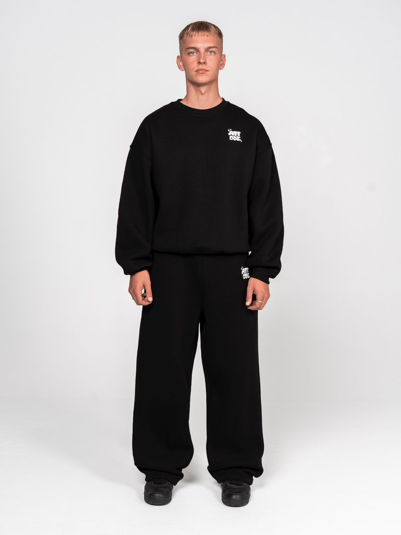Fluff Sweatshirt Black - ATTODE