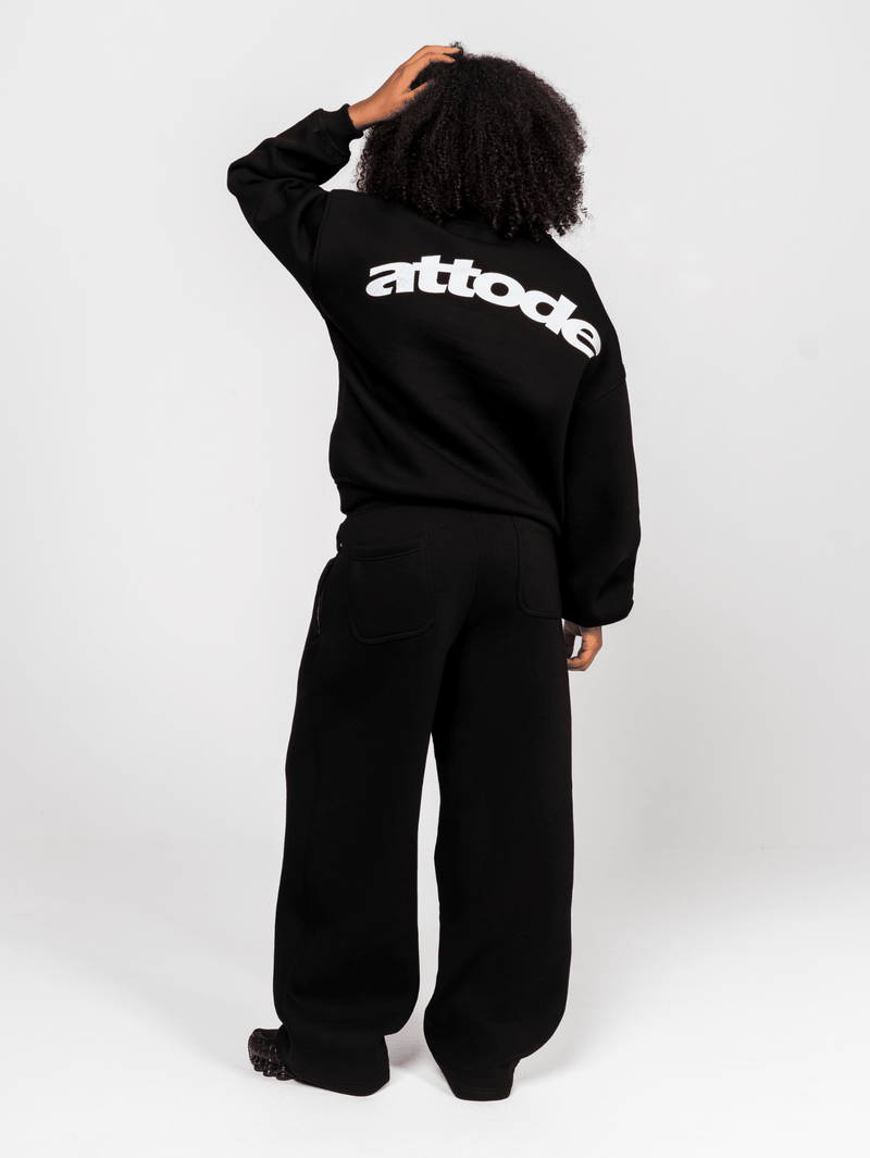 Fluff Sweatshirt Black - ATTODE
