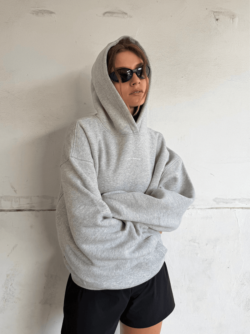 FP Logo Hoodie Grey Marl - ATTODE