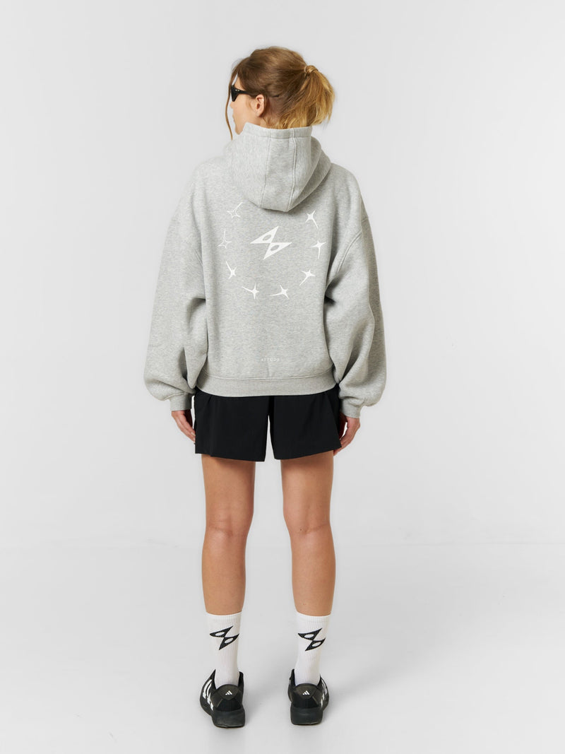 FP Logo Hoodie Grey Marl - ATTODE