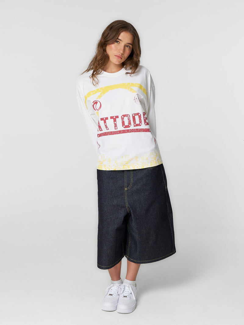 Gradient Long Sleeve White - ATTODE