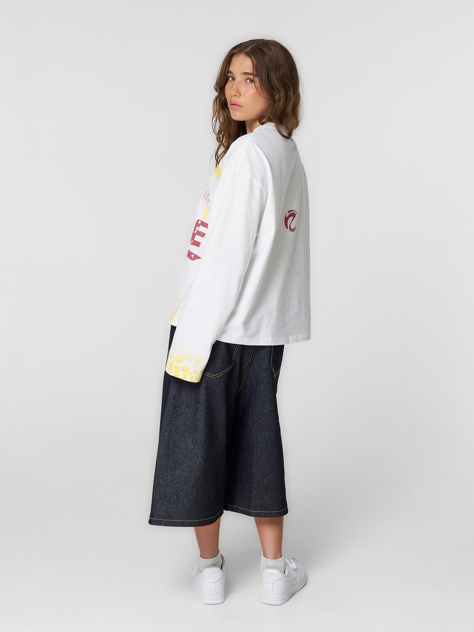 Gradient Long Sleeve White - ATTODE