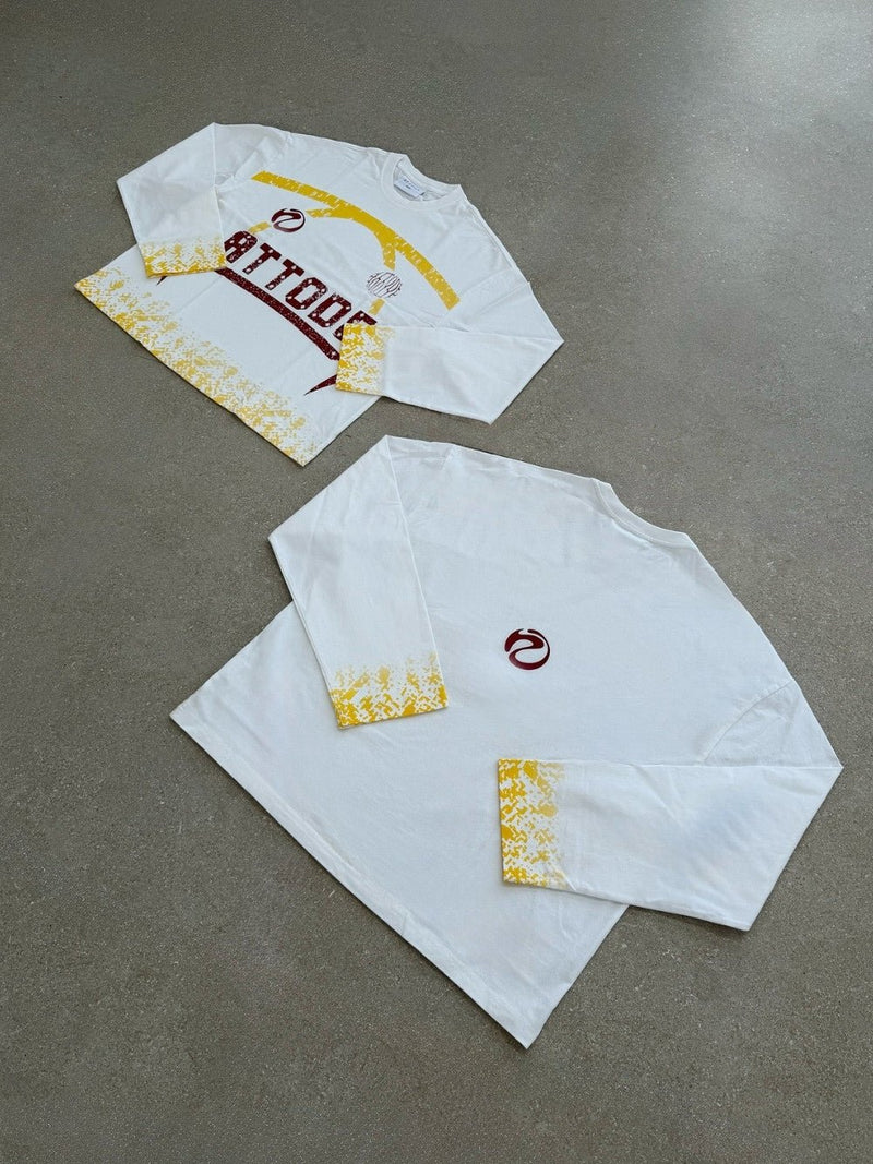Gradient Long Sleeve White - ATTODE