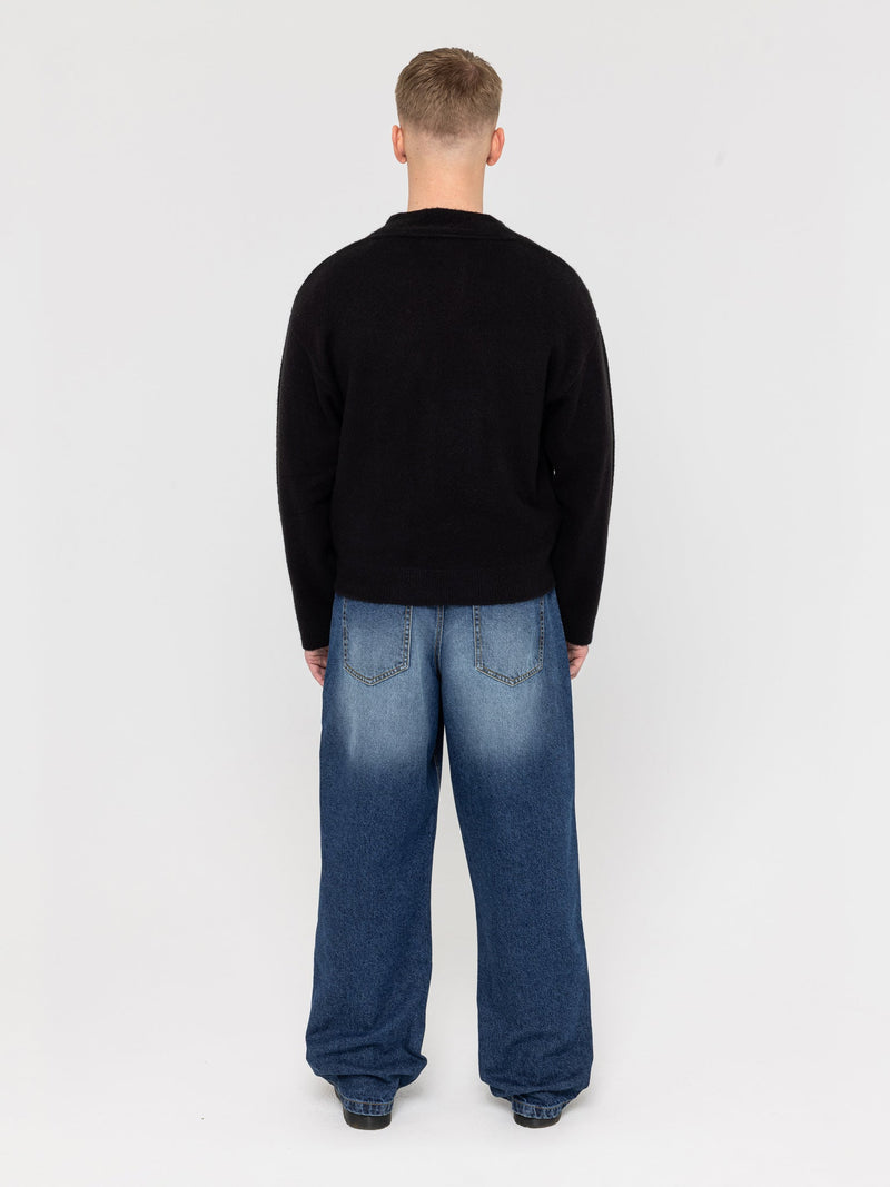 Knitted Cardigan Black - ATTODE