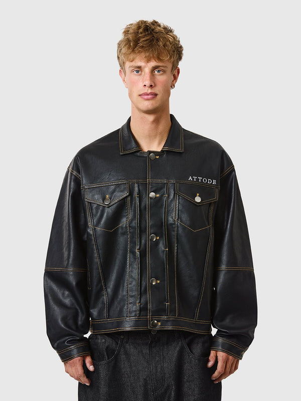 Leather Jacket Black - ATTODE