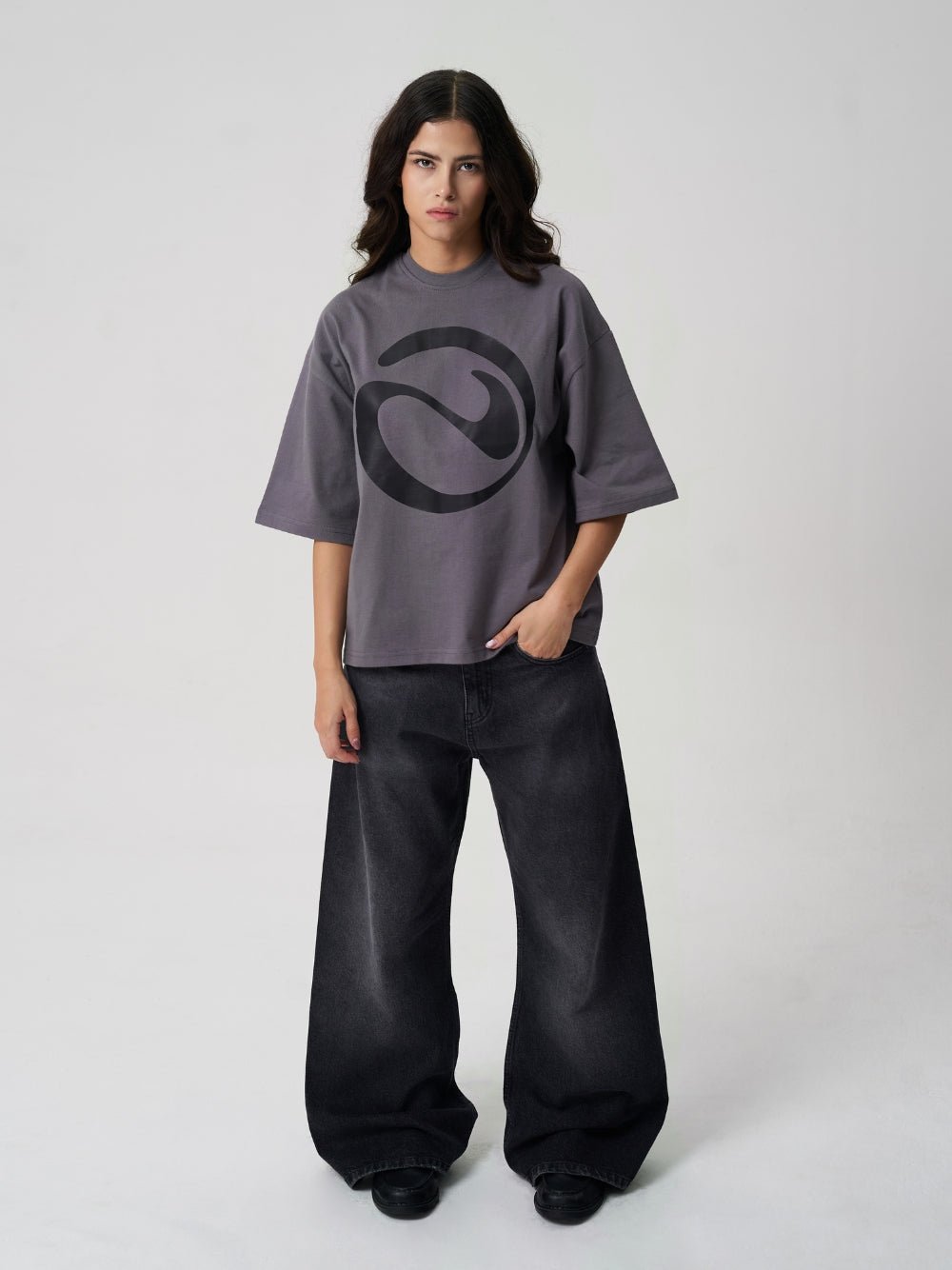 Logo T-shirt Dark Grey - ATTODE
