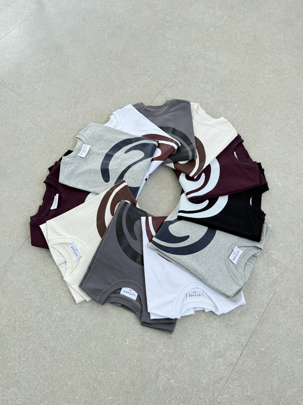 Logo T-shirt Grey Marl - ATTODE