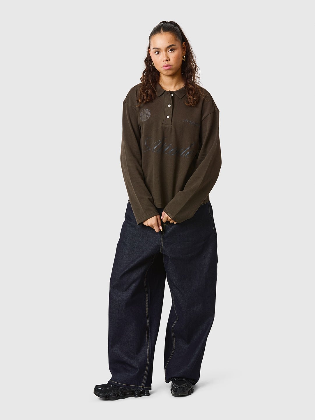 LS Polo Shirt Brown - ATTODE