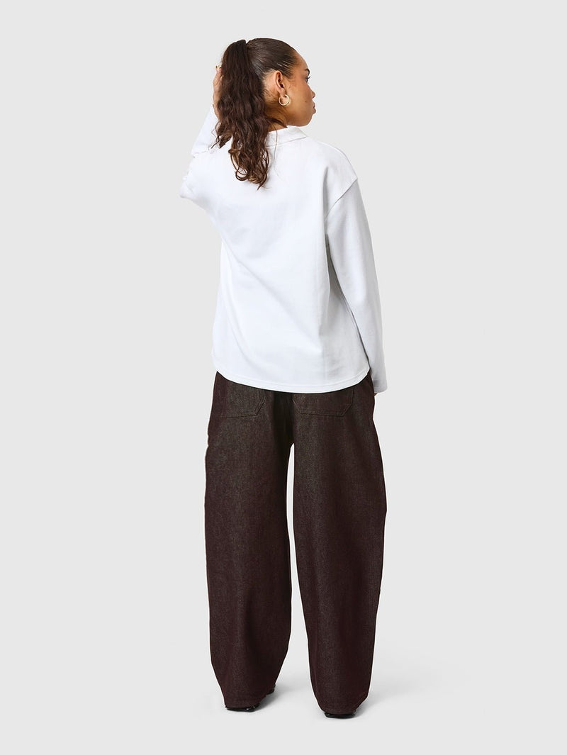 LS Polo Shirt White - ATTODE