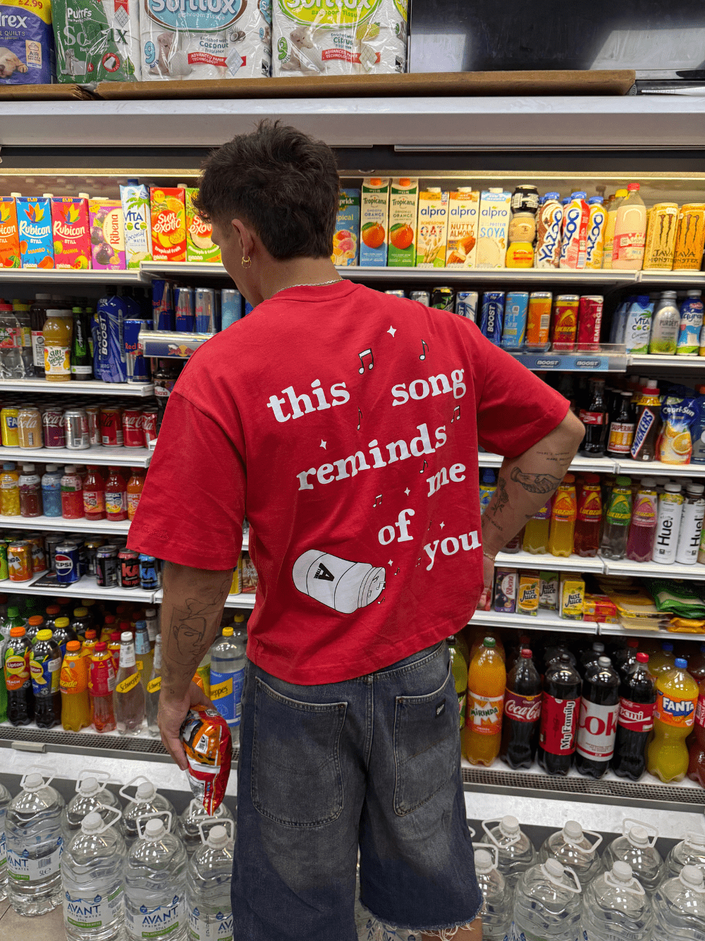 Notes T-shirt Red - ATTODE