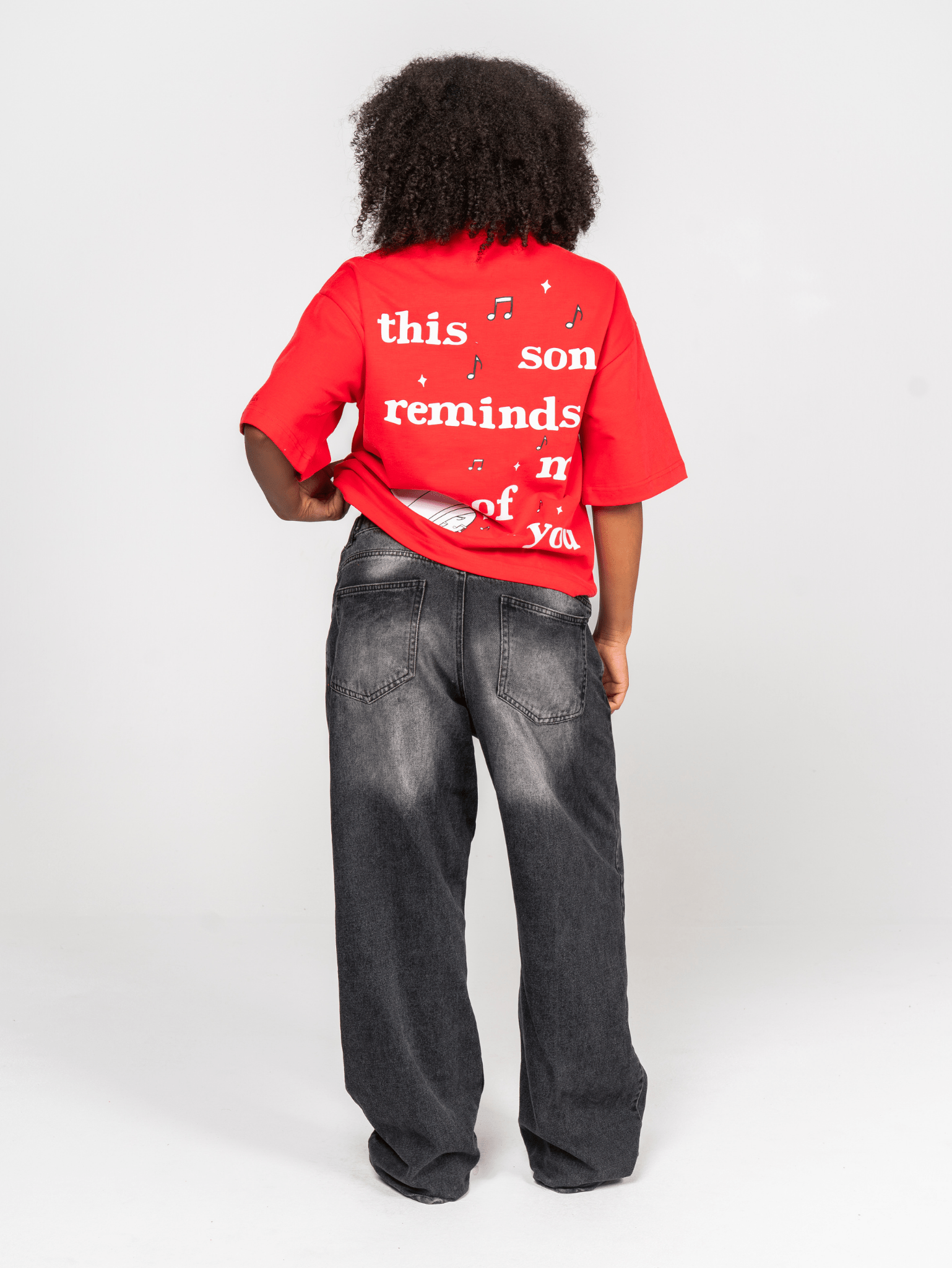 Notes T-shirt Red - ATTODE