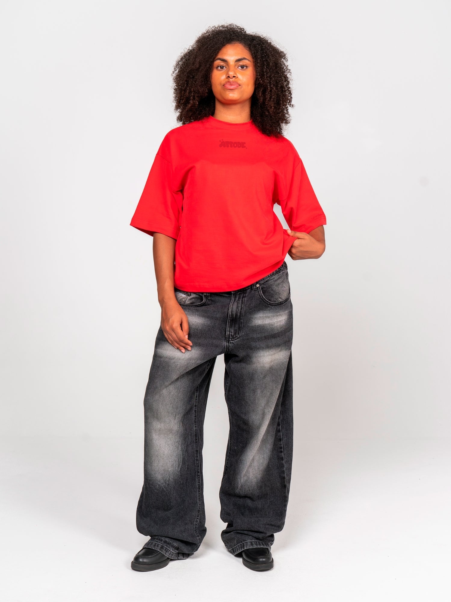 Notes T-shirt Red - ATTODE