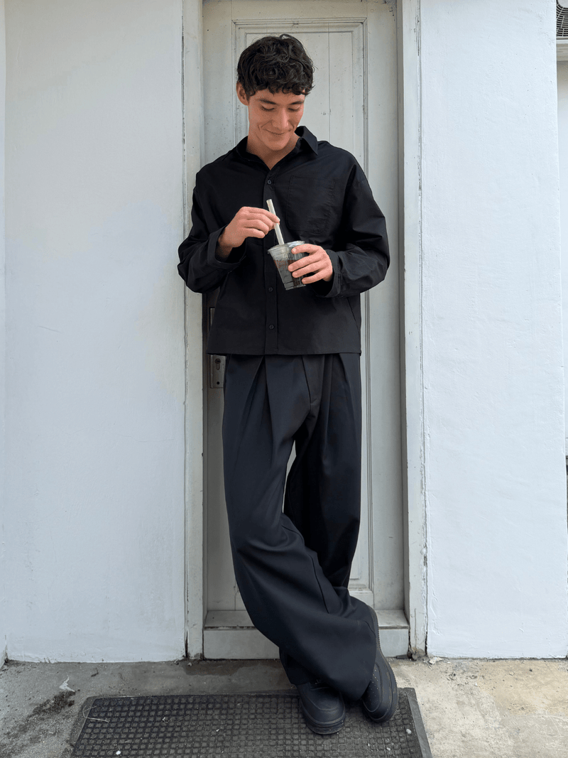 Oxford Shirt Black - ATTODE