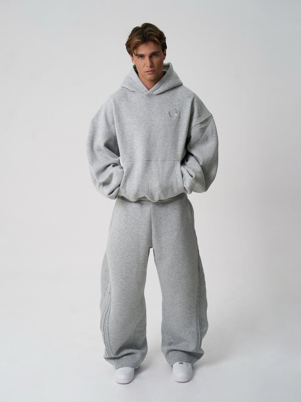 Rail Hoodie Grey Marl - ATTODE
