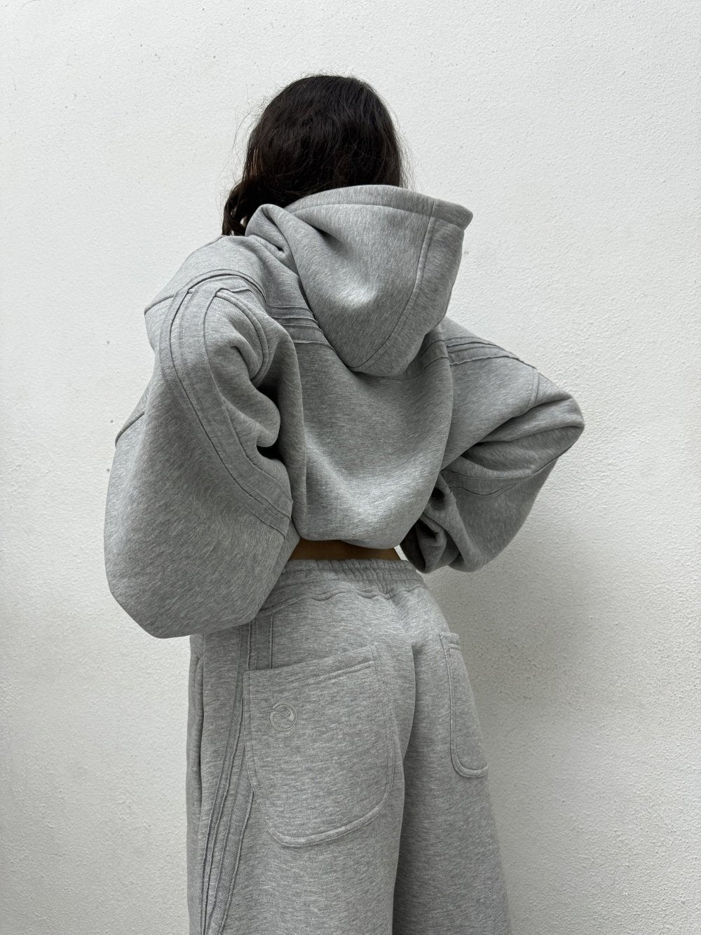 Rail Zip Hoodie Grey Marl - ATTODE