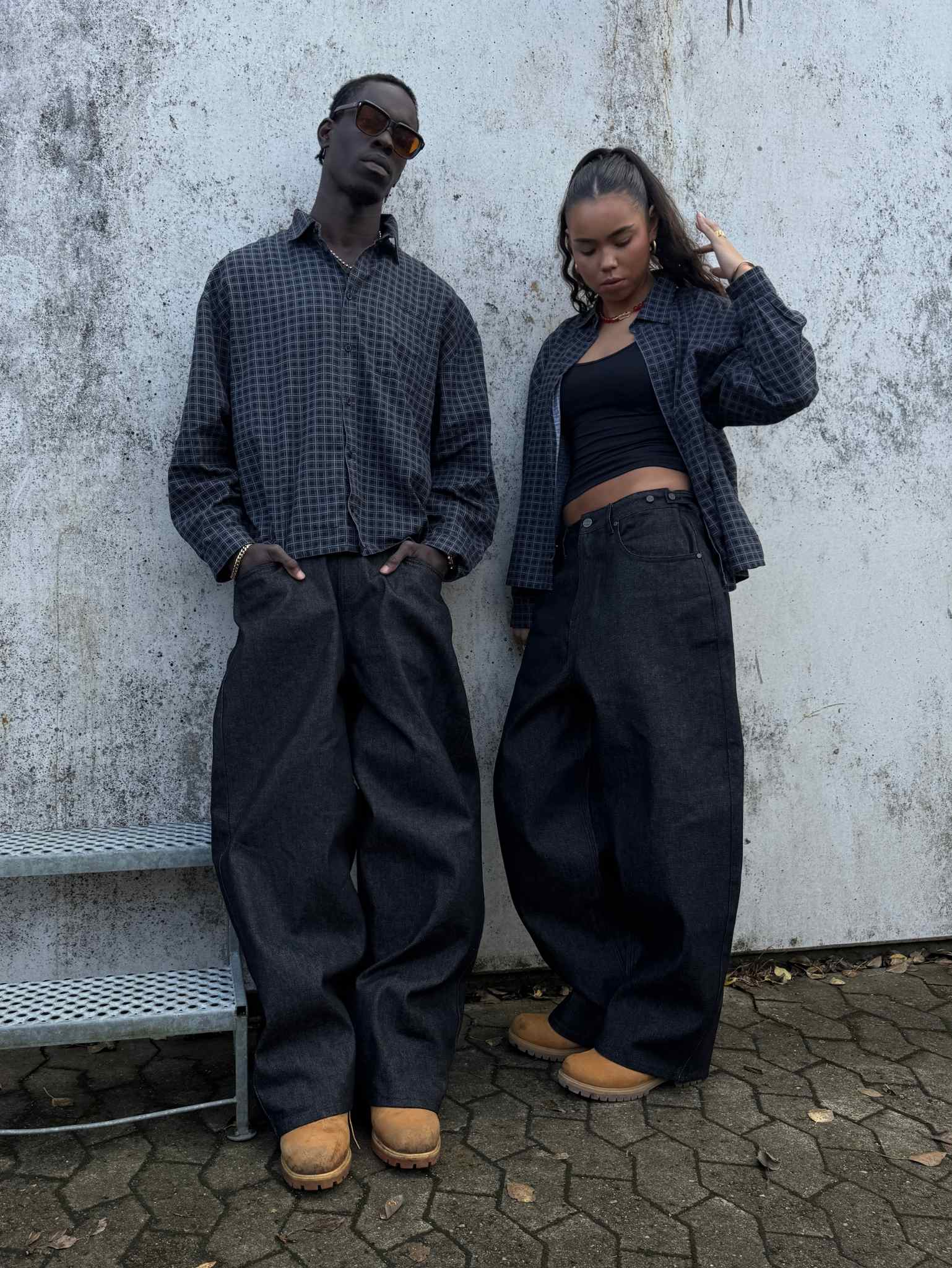 Raw Denim Jeans Charcoal - ATTODE
