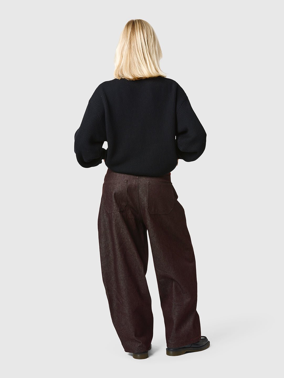 Raw Denim Jeans Mahogany Brown - ATTODE