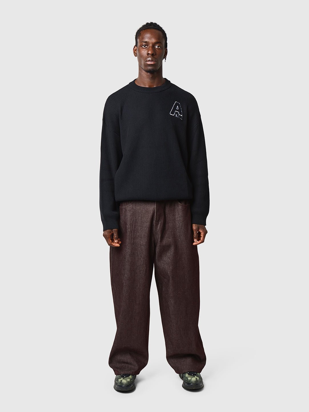 Raw Denim Jeans Mahogany Brown - ATTODE