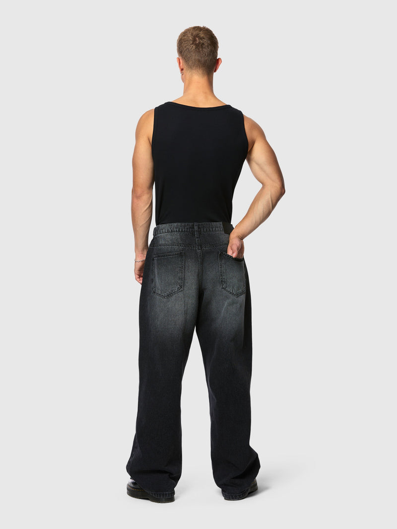 Ribbed Tank Top Black - ATTODE