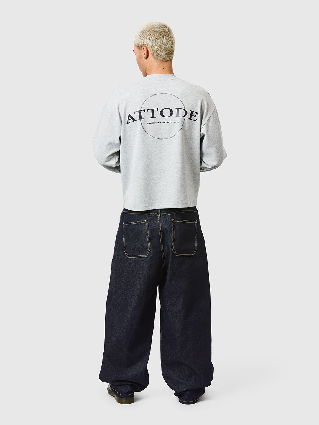 Signature Long Sleeve Grey Marl - ATTODE