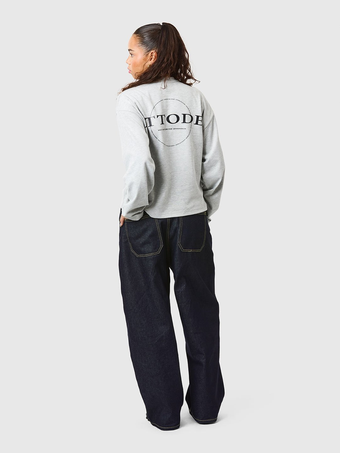 Signature Long Sleeve Grey Marl - ATTODE