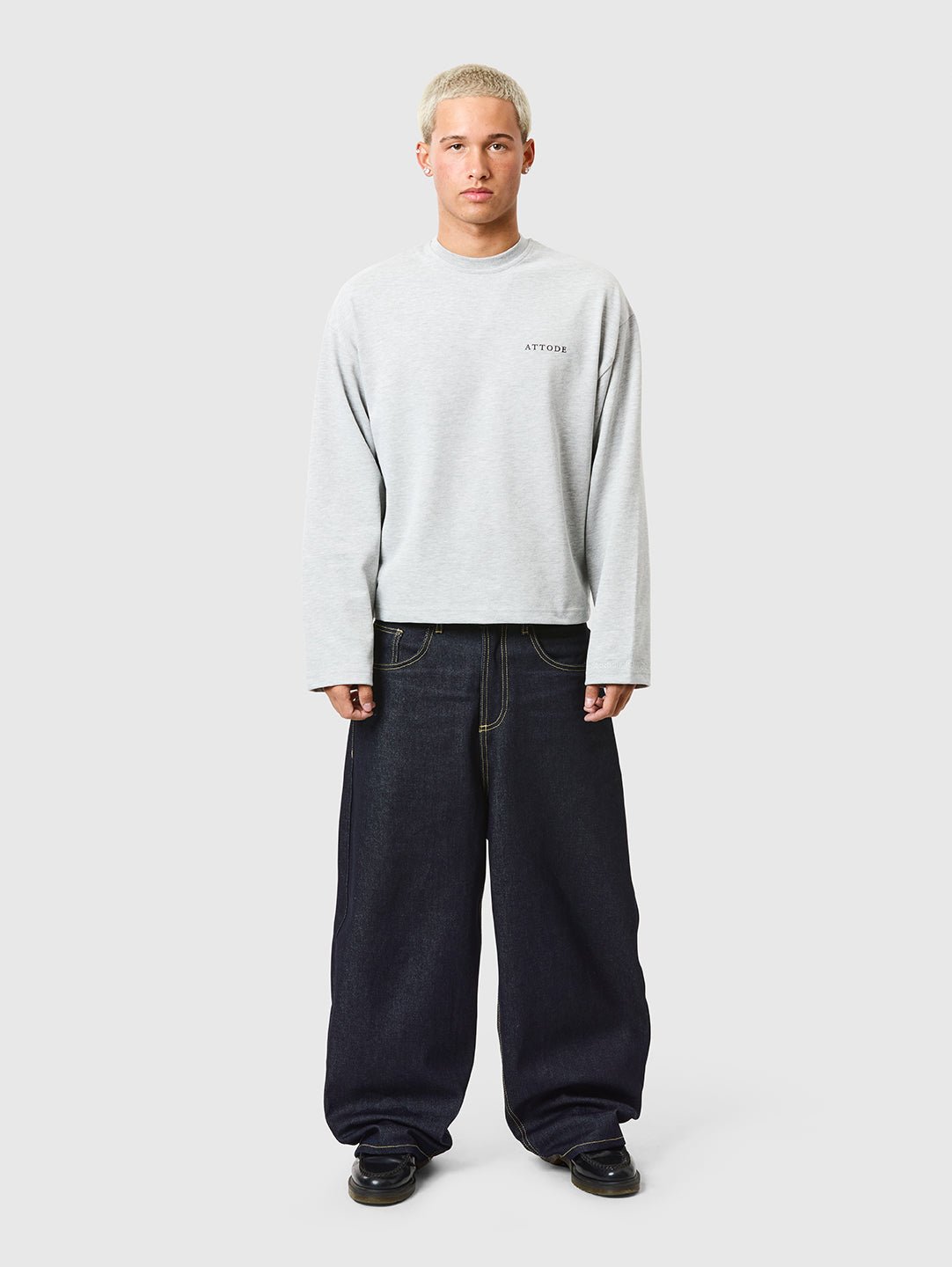 Signature Long Sleeve Grey Marl - ATTODE