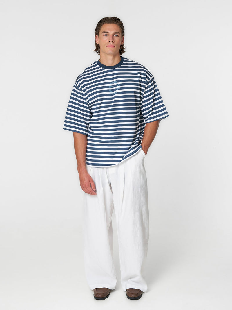 Striped T-Shirt Navy/White - ATTODE