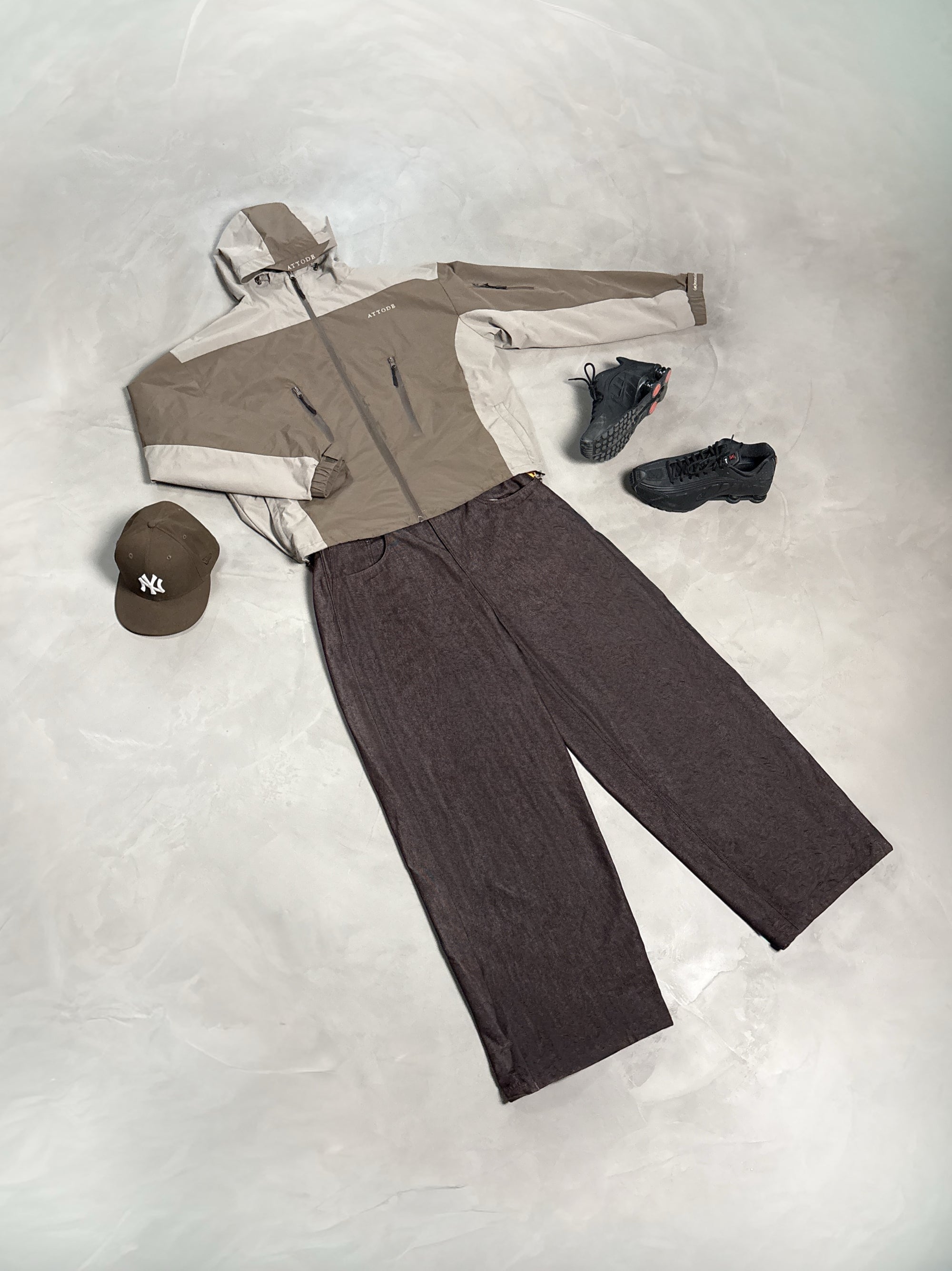 Windbreaker Brown/Sand - ATTODE