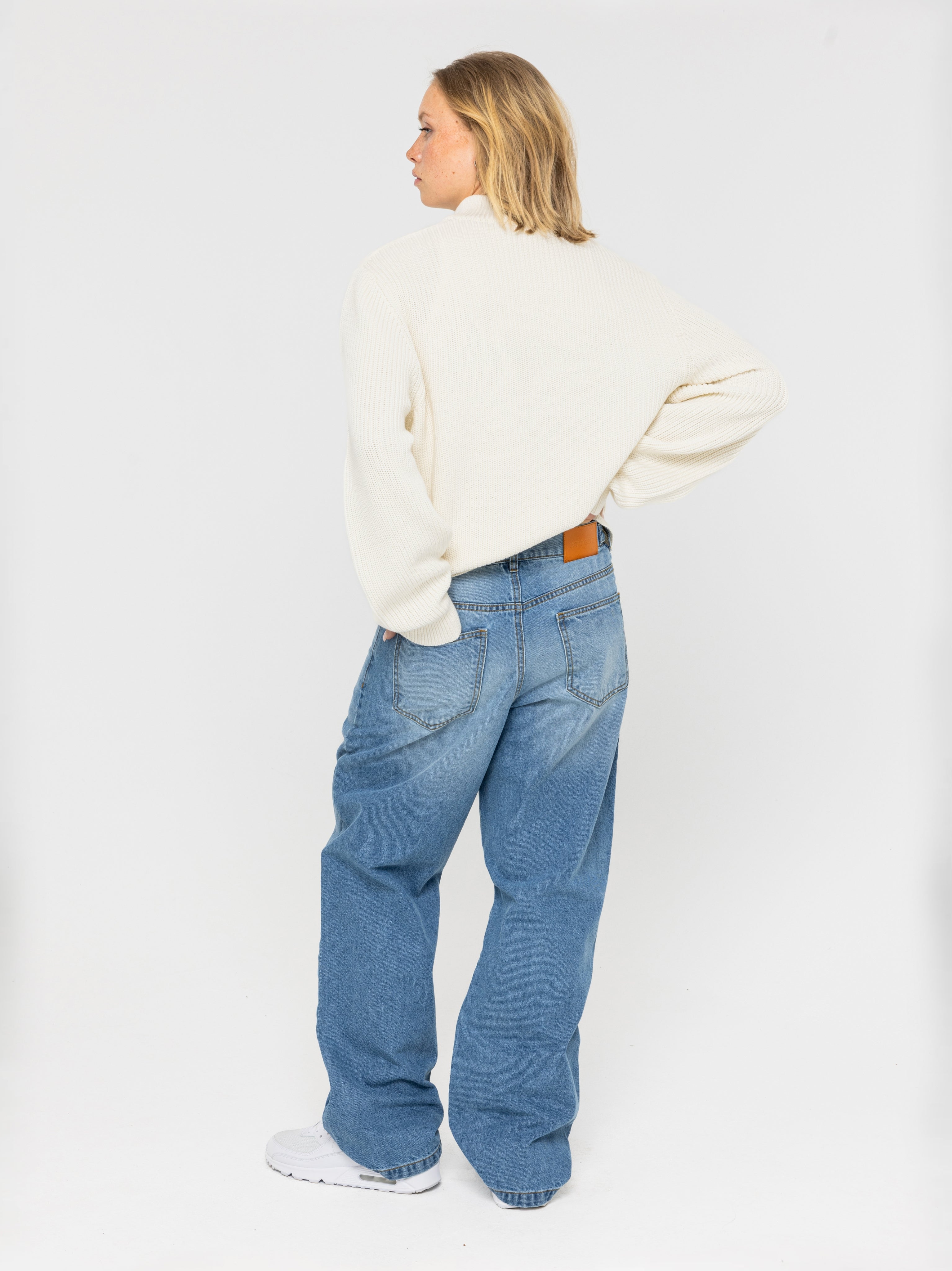 Zip Knit Bone White - ATTODE