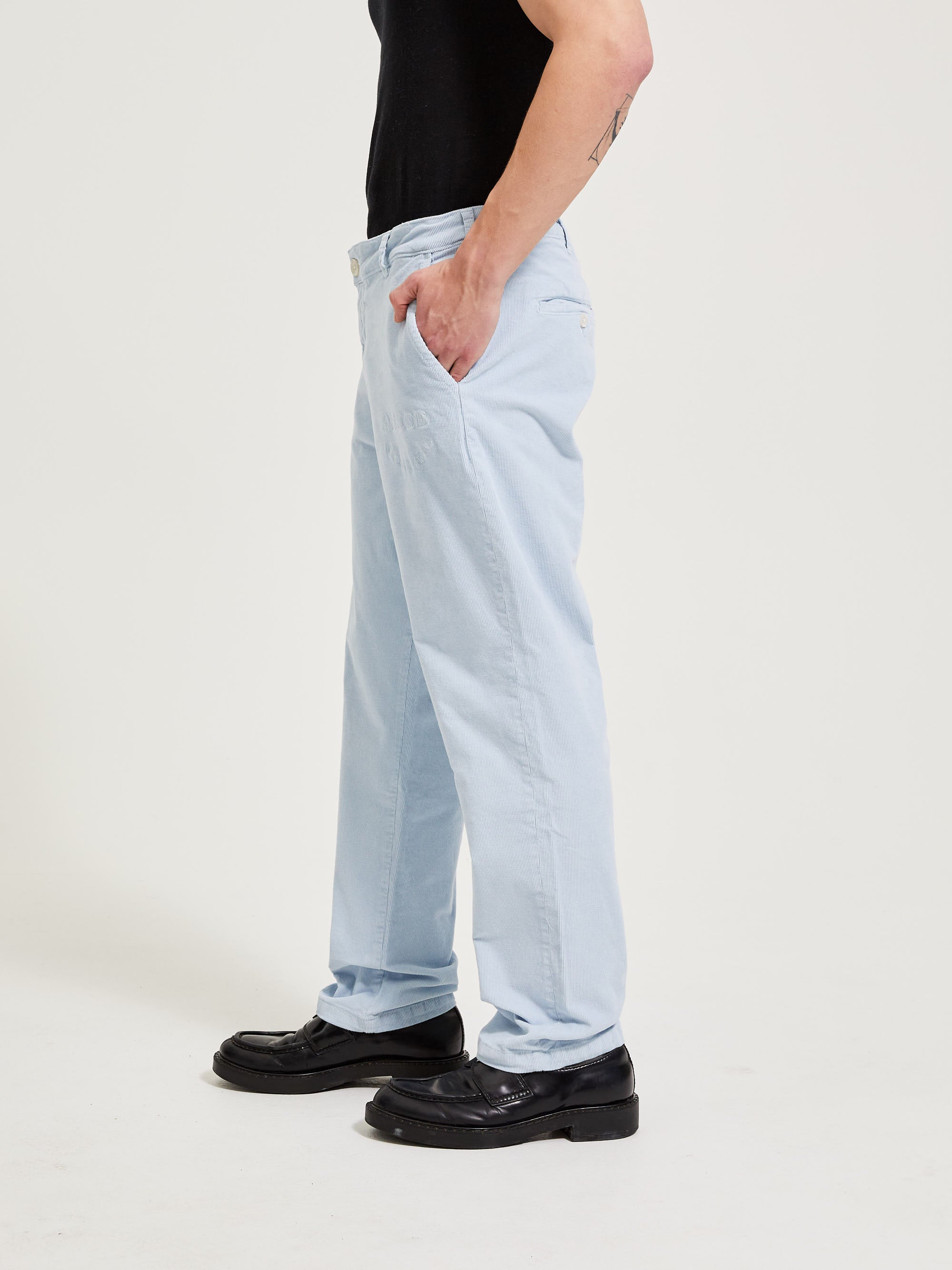CORDUROY PANTS BABY BLUE - ATTODE